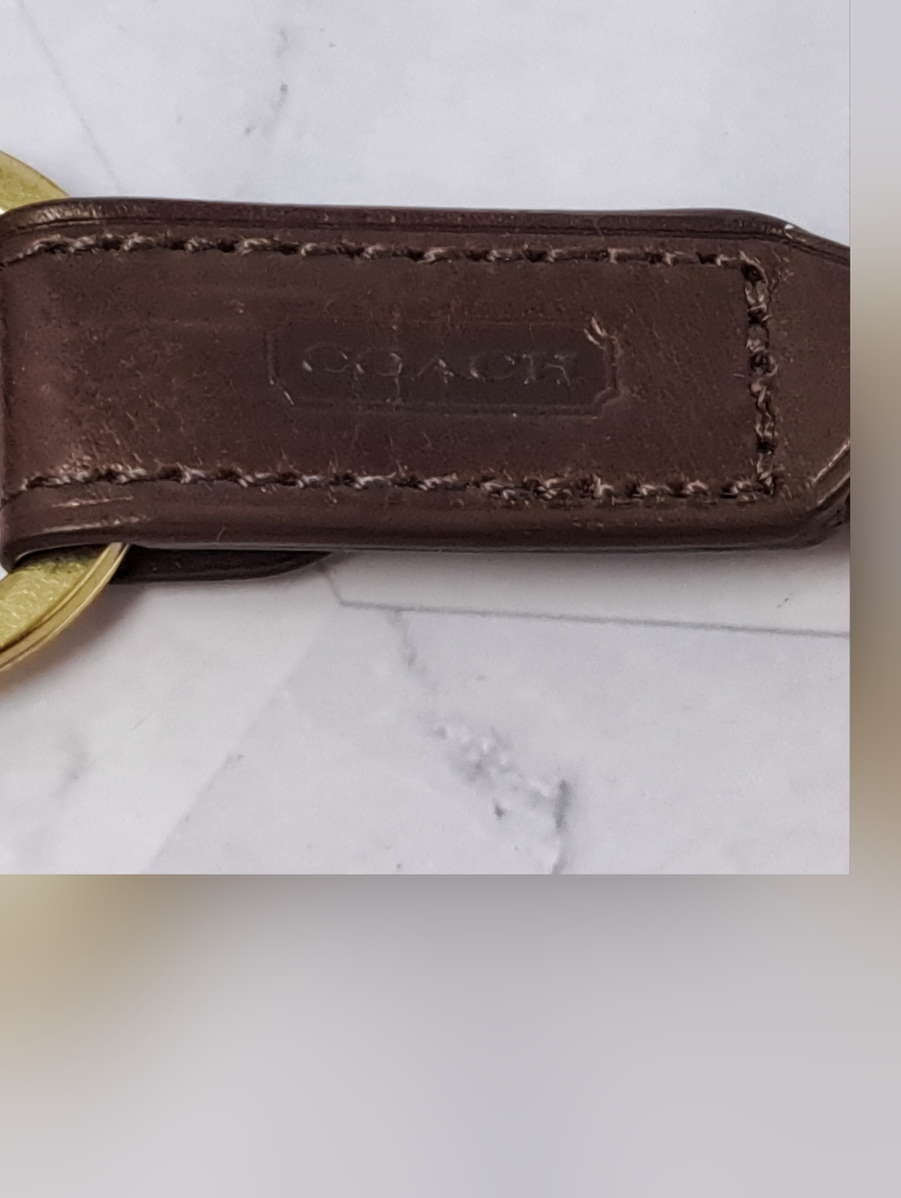 Vintage Coach Mahogany Trigger Snap Key Fob 7212. NWT - Picture 4 of 6